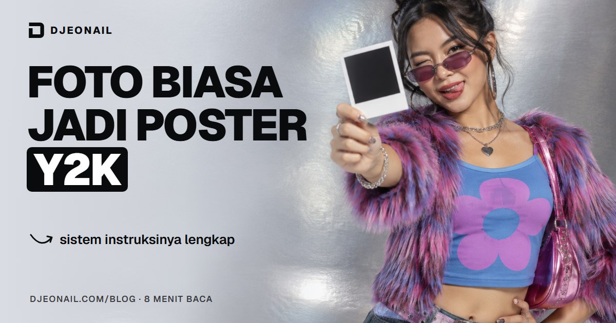 Sampul: Poster Y2K dari Foto Apa Pun
