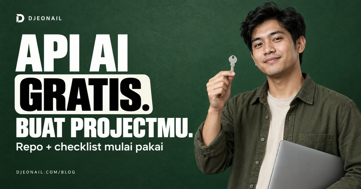 Sampul: Ratusan API AI Gratis: Pilih Satu, Bikin Project Pertamamu